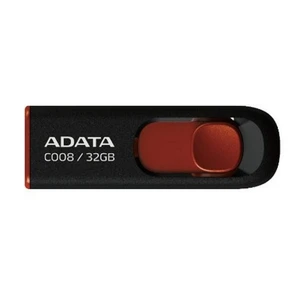 USB kulcs A-Data C008, 32GB, USB 2.0, fekete (AC008-32G-RKD)