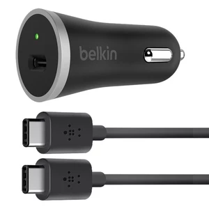 Autós töltő Belkin USB-C 3A USB-C kábellel