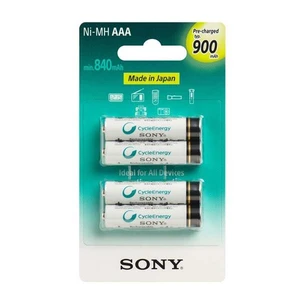 Tölthető micro ceruzaelem AAA, Sony NiMH 900mAh, 4 db