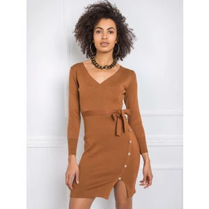 Women´s brown knitted dress