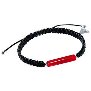 Lampglas Úchvatný partnerský náramok Shamballa Red Line s 24 karátovým zlatom v perle Lampglas BSHX7