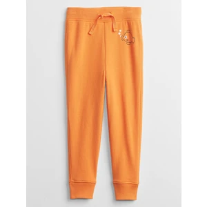 Oranžové klučičí dětské tepláky graphic joggers