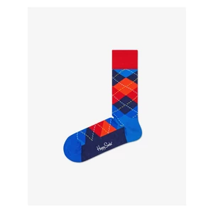 Happy Socks Argyle Ponožky Modrá Červená