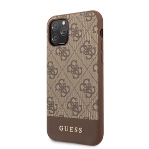 Kryt na mobil Guess 4G Stripe na iPhone 11 hnedý (Guhcn61g4glbr...
