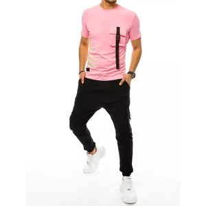 Men's tracksuit pink and black Dstreet AX0367