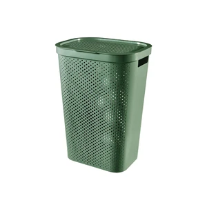 Kosz na bieliznę Infinity recycled zielony 60L