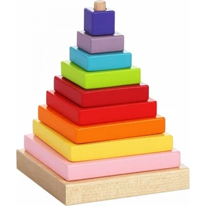 Cubika Barevná pyramida dřevěná skládačka