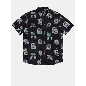 Black Patterned Shirt Quiksilver - Men