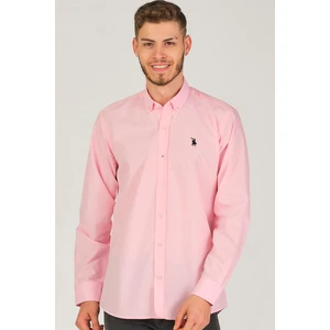 G725 DEWBERRY MEN'S SHIRT-PINK