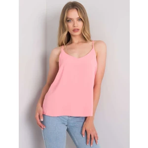 Pale pink top with straps