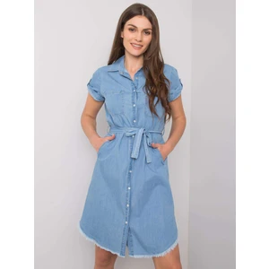 RUE PARIS Blue casual dress