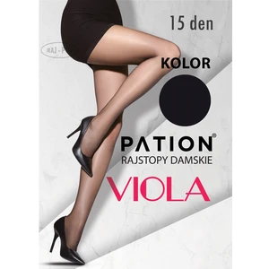 Raj-Pol Woman's Tights Pation Viola 15 DEN