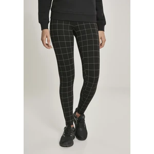 Women's high-waisted leggings black/white