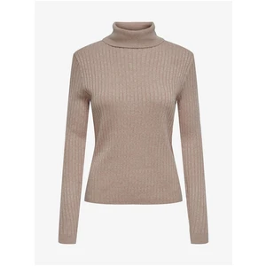 Beige women's turtleneck sweater JDY Novalee - Women