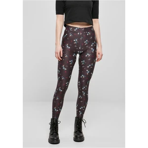 Women's soft leggings AOP blackfloret