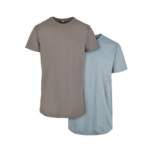 Pre-Pack Shaped Long Tee 2-Pack Asphalt/Powder Blue