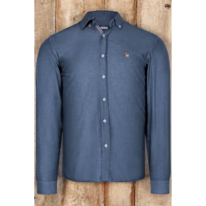 G674 DEWBERRY MEN'S SHIRT-PLAIN OIL