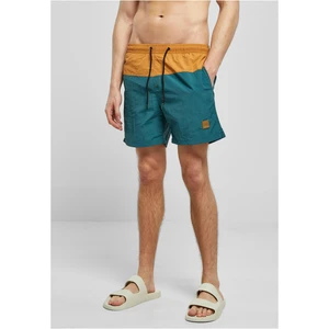 Block Swim Shorts teal/caramel