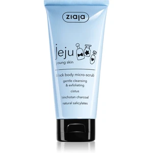 Ziaja Jeju Young Skin čistiaci telový peeling čierny 200 ml