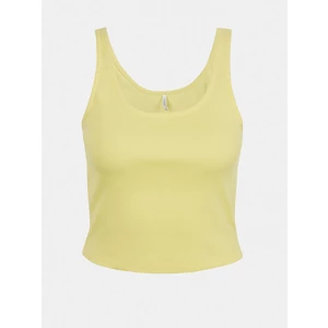 Yellow Short Basic Tank Top ONLY Nessa - Women