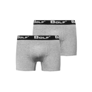 Sivé pánske boxerky Bolf 0953-2P 2 PACK