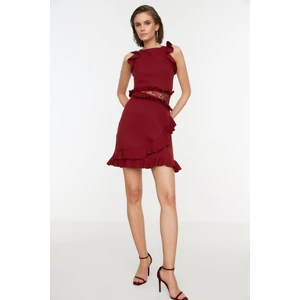 Trendyol Dress - Burgundy - Bodycon