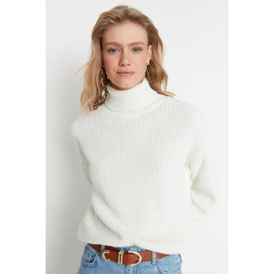 Trendyol Sweater - Ecru - Regular fit