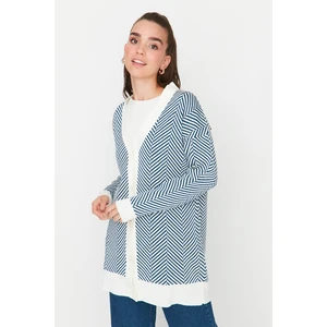 Trendyol Cardigan - Navy blue - Relaxed fit