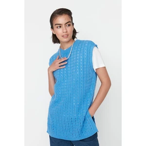 Trendyol Sweater Vest - Blue - Regular fit