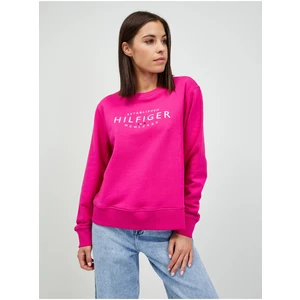 Dark Pink Women's Sweatshirt Tommy Hilfiger - Women