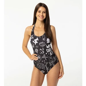 Women's swimsuit Aloha From Deer Doodle