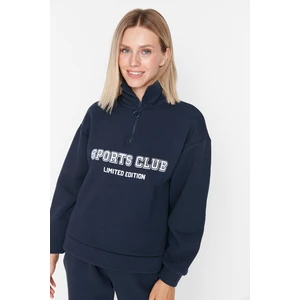 Trendyol Sweatshirt - Navy blue - Boyfriend