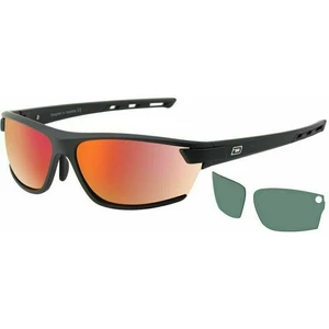 Dirty Dog Evolve X2 58083 Satin Black/Grey/Red Fusion Mirror Polarized