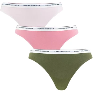 3PACK Women's Thongs Tommy Hilfiger multicolor