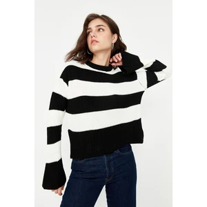 Trendyol Black Striped Knitwear Sweater