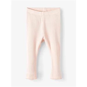 Light Pink Girly Ribbed Leggings name it Dianne - Girls