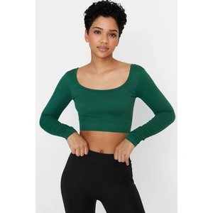 Trendyol Duckhead Seamless Crop Extra Stretchy Square Neck Sports Blouse