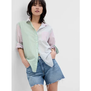 GAP Striped Shirt with Metallic Thread - Women