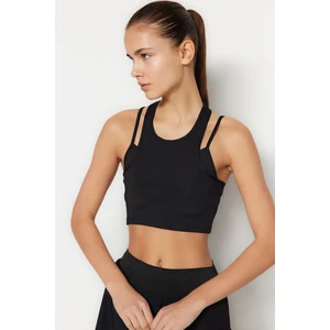 Trendyol Black Gathering Halterneck Sports Bra