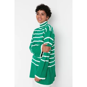 Trendyol Green Striped Knitwear Sweater