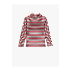 Koton Half Turtleneck Ribbed T-Shirt with Long Sleeves