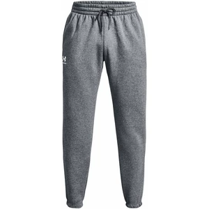 Under Armour Men's UA Essential Fleece Joggers Pitch Gray Medium Heather/White 2XL Pantaloni fitness