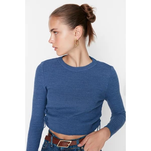 Trendyol Sweater - Navy blue - Crop
