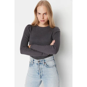 Trendyol Sweater - Gray - Regular fit