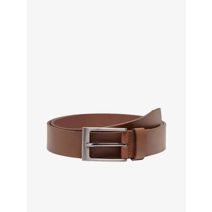 Brown Leather Belt ONLY & SONS Brad - Men's