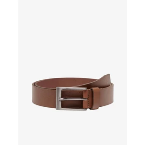 Brown Leather Belt ONLY & SONS Brad - Men's