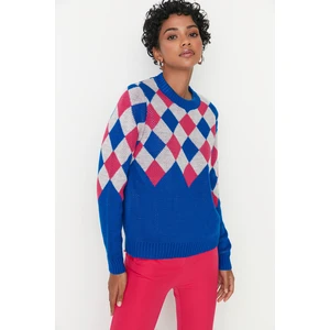 Trendyol Sweater - Blue - Regular fit