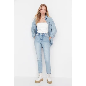 Trendyol Blue High Waist Bootcut Jeans