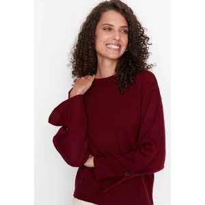 Trendyol Sweater - Burgundy - Regular fit