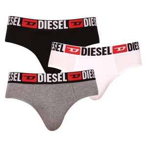 Set of three briefs in white, gray and black Diesel - Men